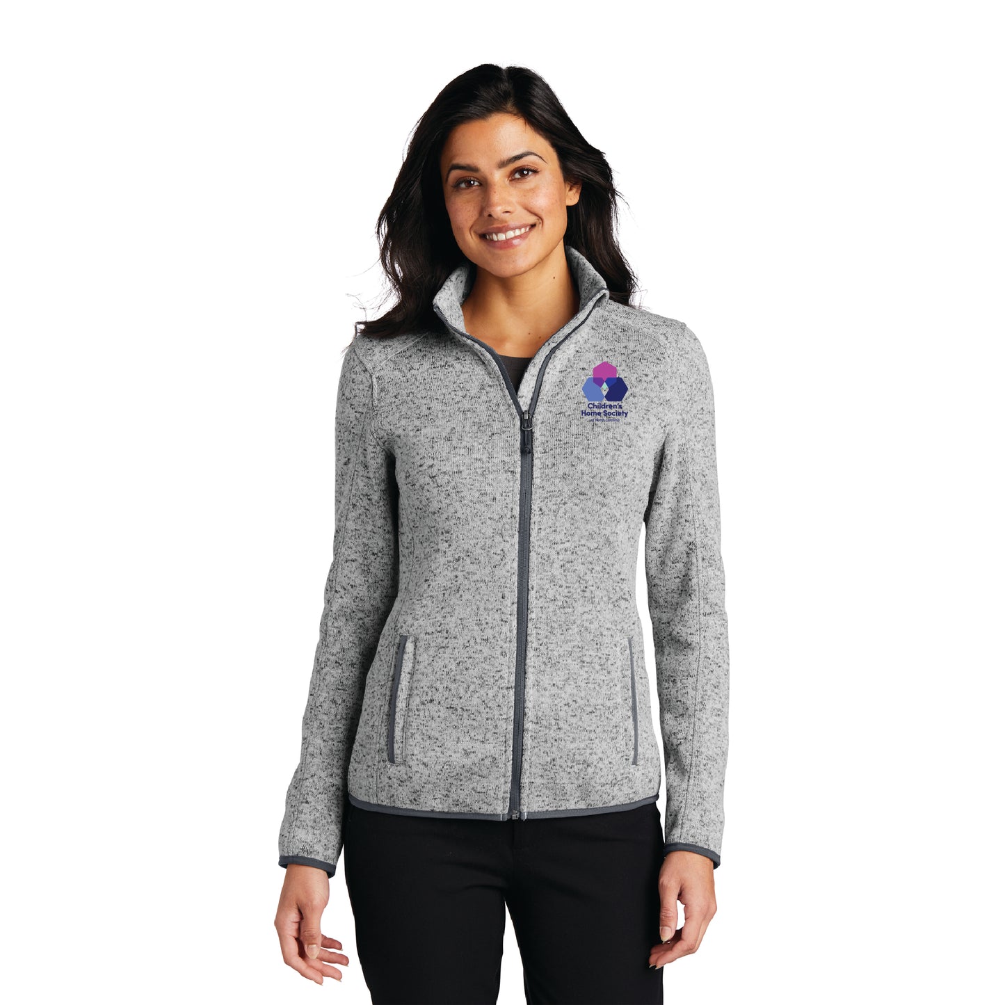 Ladies Sweater Fleece Jacket